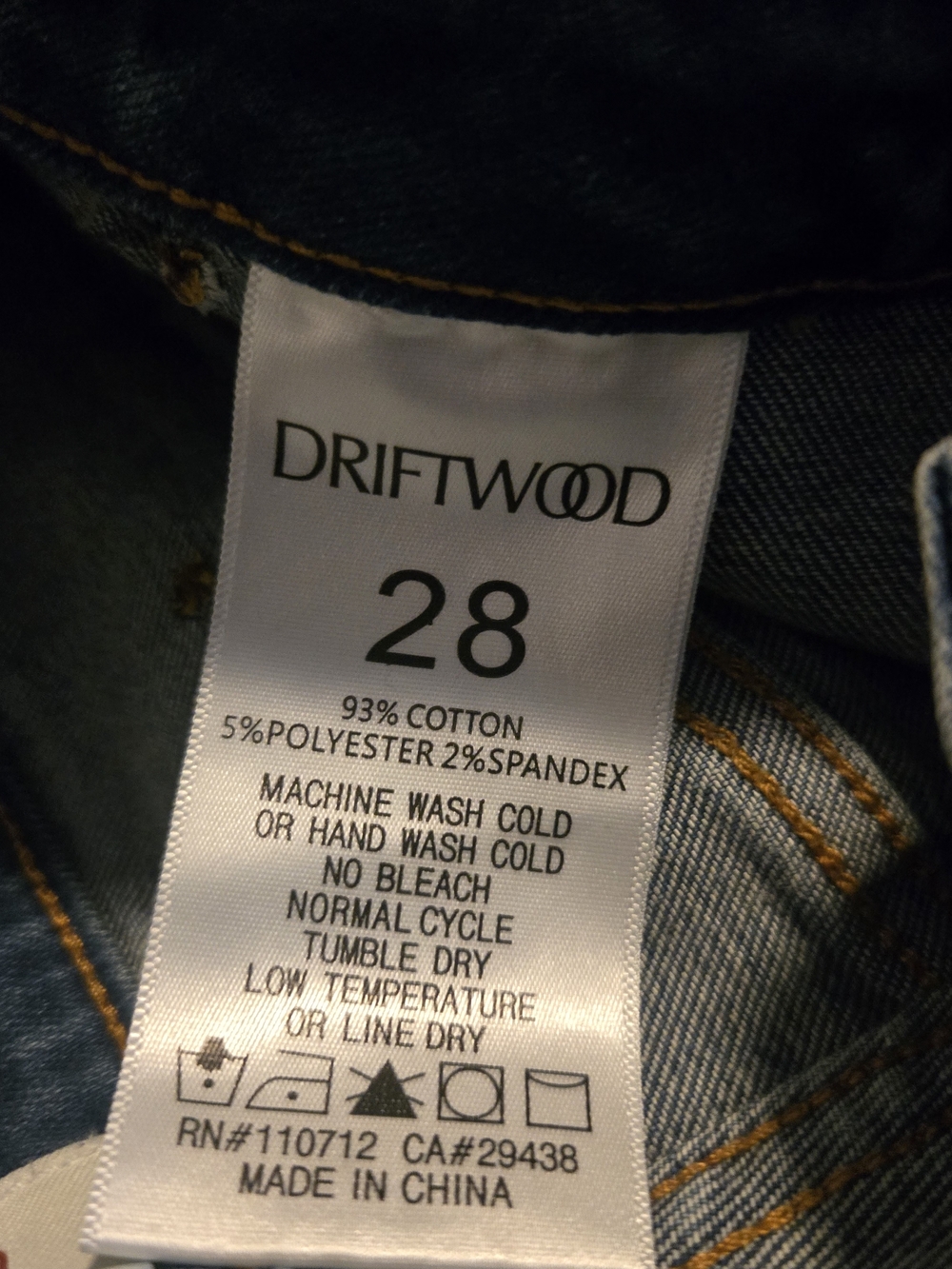 Driftwood Embroidered Dark Wash Women’s Jeans - Floral Detail - Picture 16 of 16